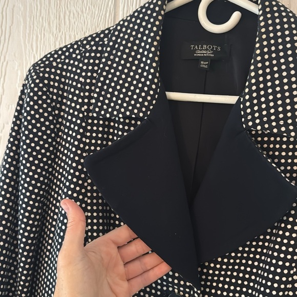 Talbots polka dot cropped blazer - Picture 7 of 7